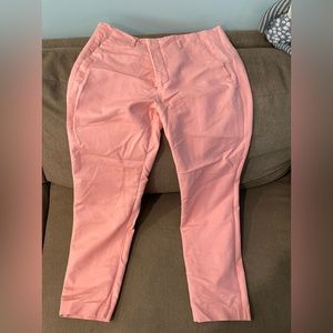 Zara cropped pants. 8. Pink/coral.